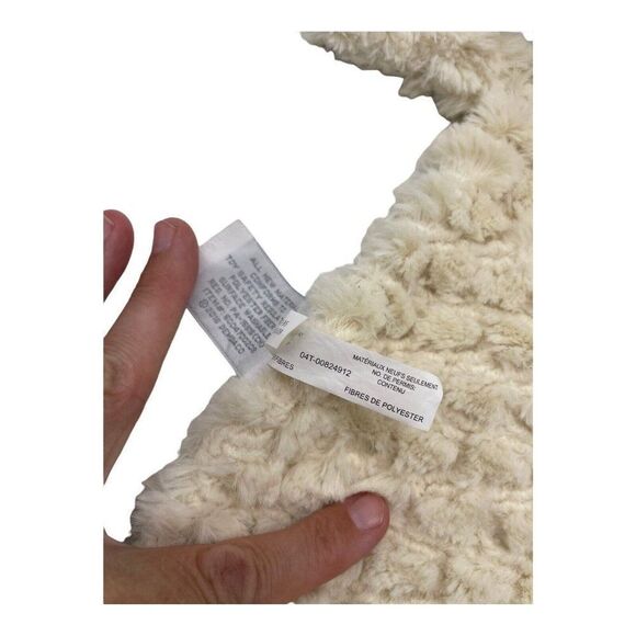 Demdaco Sheep Lamb Lovey Security Blanket Cream White Plush Rattle Nat Jules - Picture 8 of 8